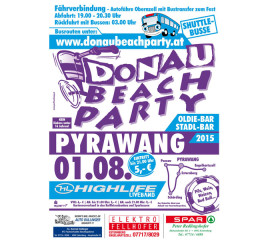 Flyer „Donaubeachparty“